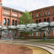 Illustration for article titled This Amazing Carbon Fiber Pavilion Was Woven by a Robot